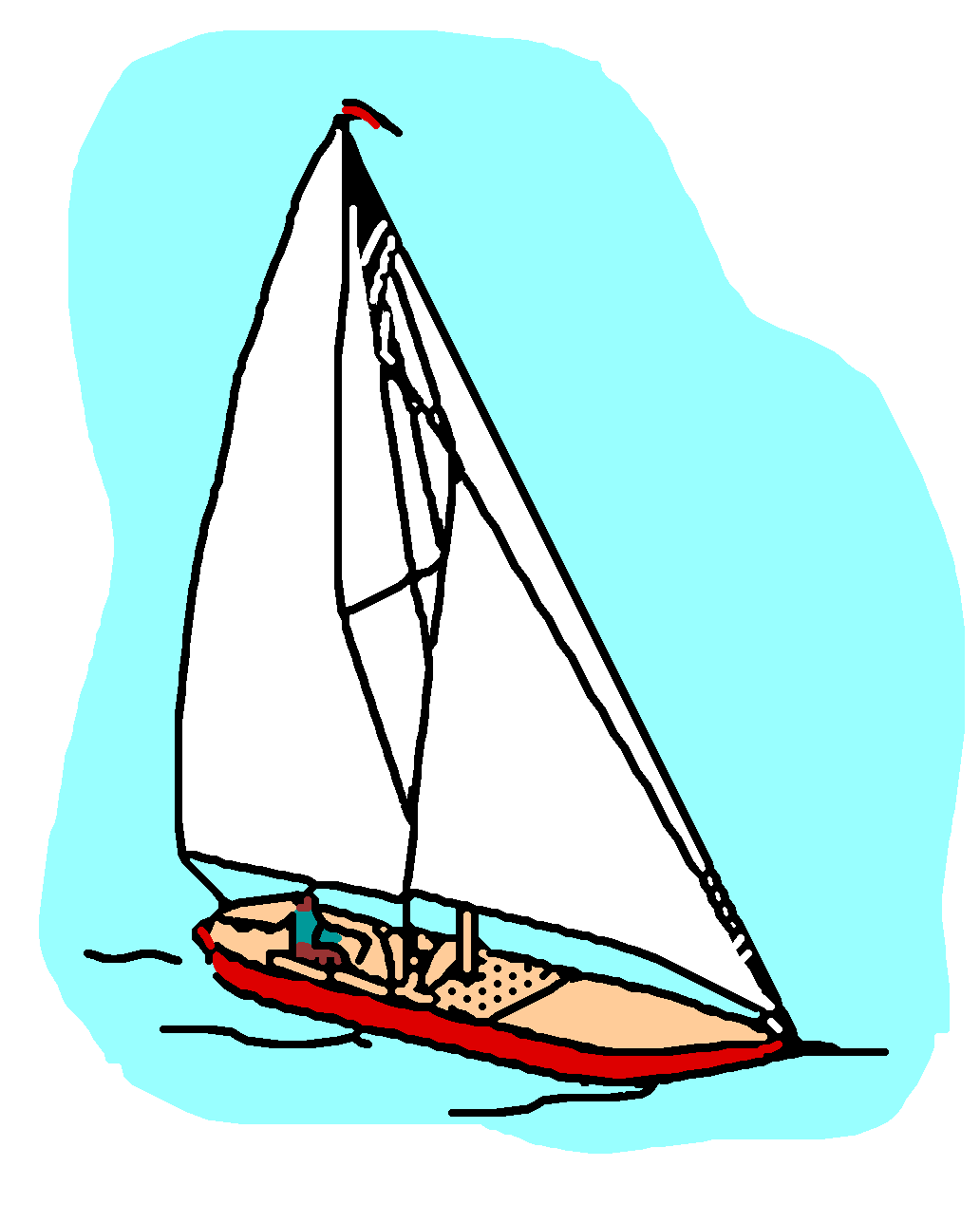 clipart of a yacht - photo #42